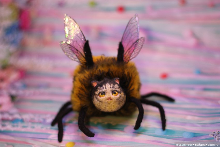 Пчёло-кото-паук — Авторские игрушки