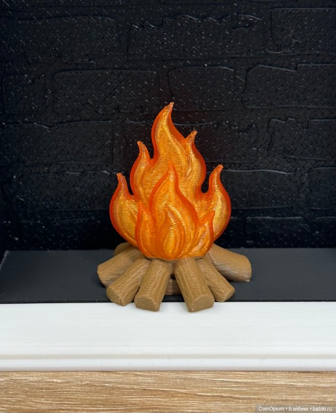 Огонь для камина 1/6 (оранжевый) (фото 3)