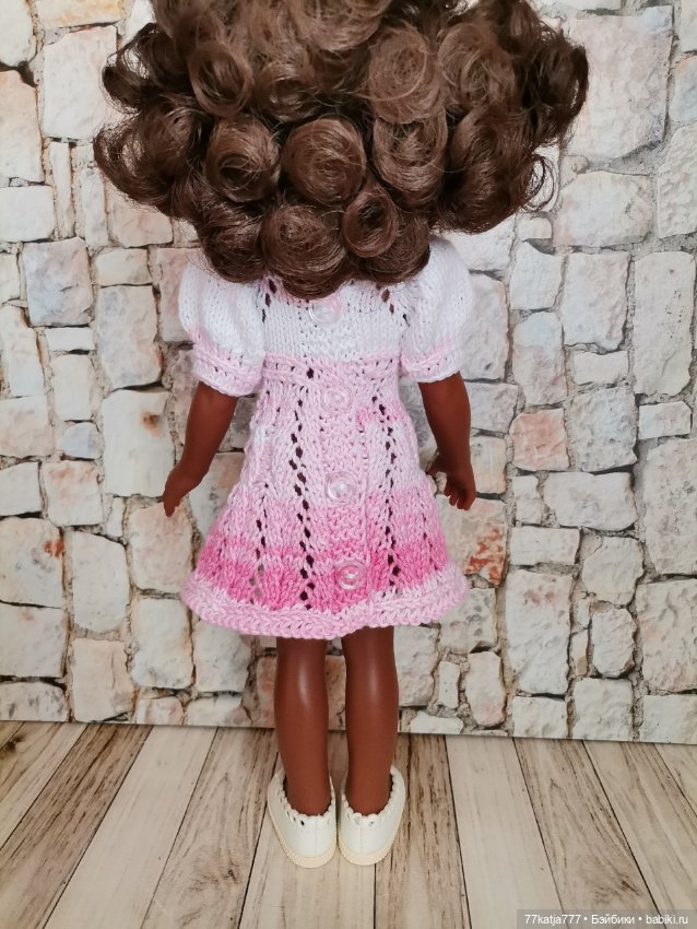 Красивое вязаное платье для Паолки (фото 3)