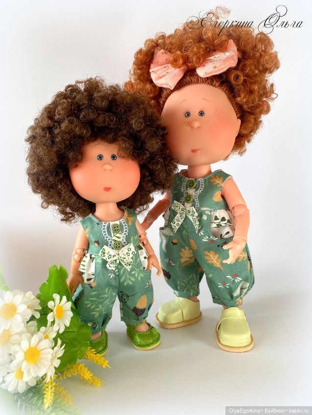 Комбинезоны для большой (30 см) и маленькой (23 см) Миечек (фото 4)