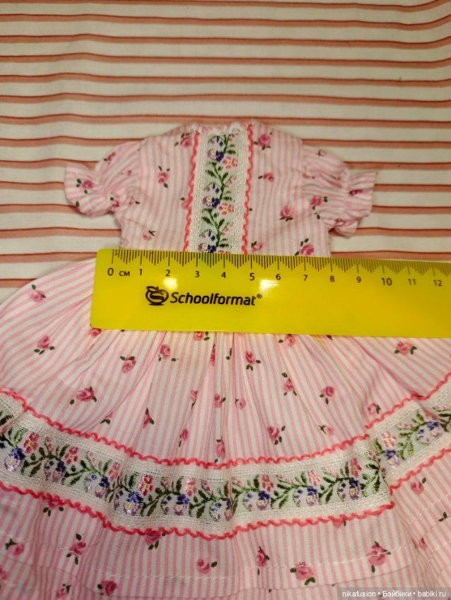 Платье на антикварную или винтажную куклу рост 27-29 см (фото 6)