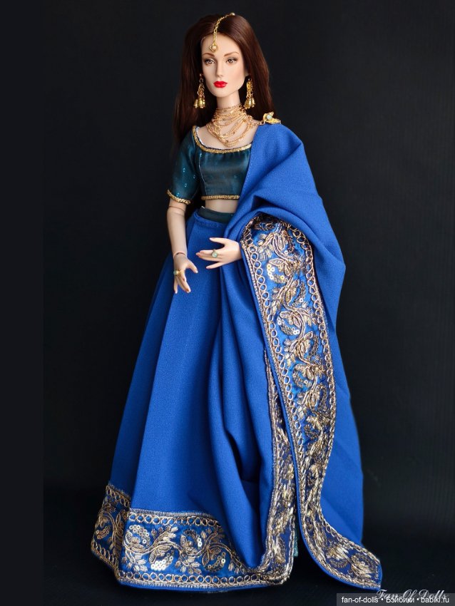 Индийский костюм для кукол Роберта Тоннера 40 см