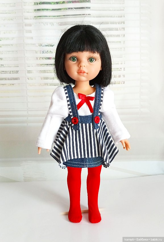Джинсовый наряд для куклы Паола Рейна