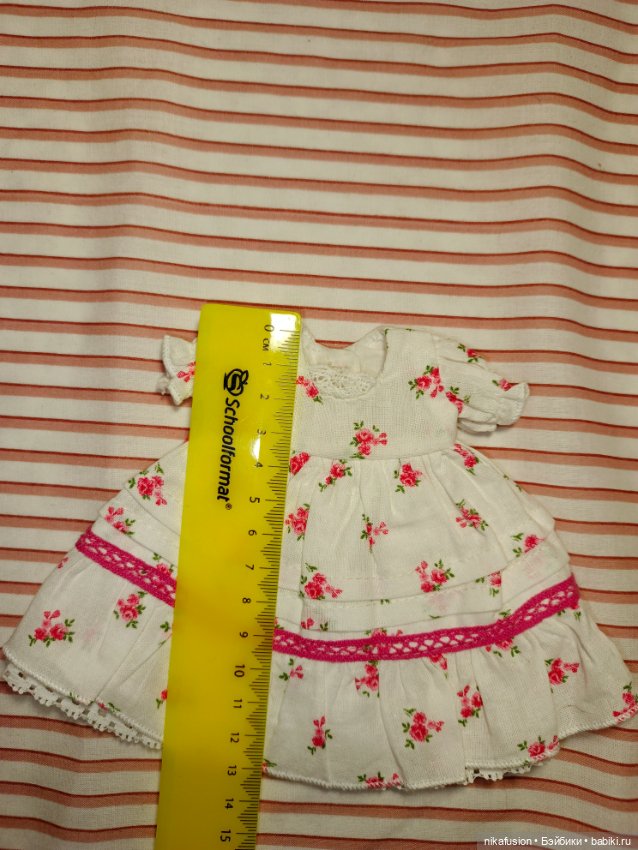 Платье на антикварную или винтажную куклу рост 20-22 см (фото 5)