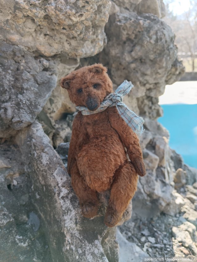 Мишка тедди ручная работа авторский коллекционный (фото 7)