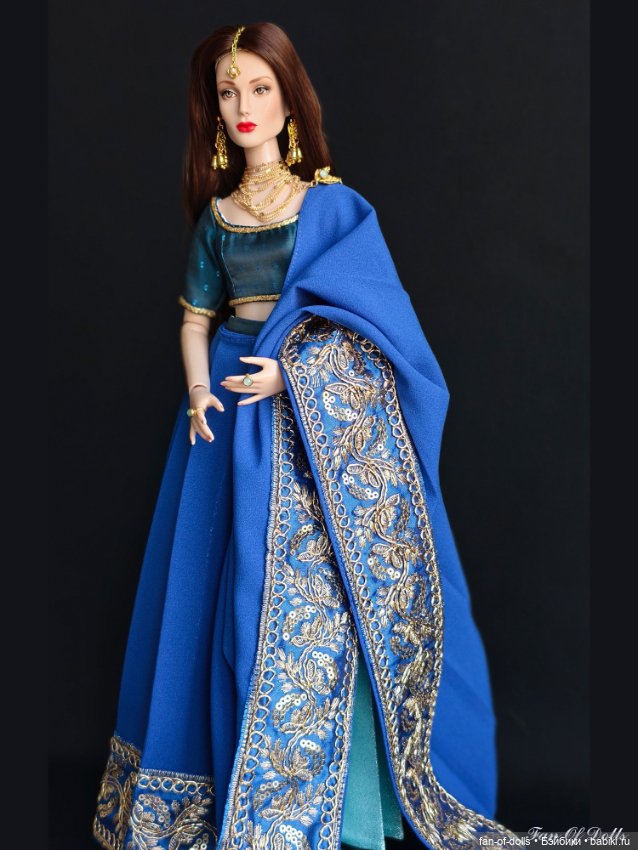 Индийский костюм для кукол Роберта Тоннера 40 см (фото 3)