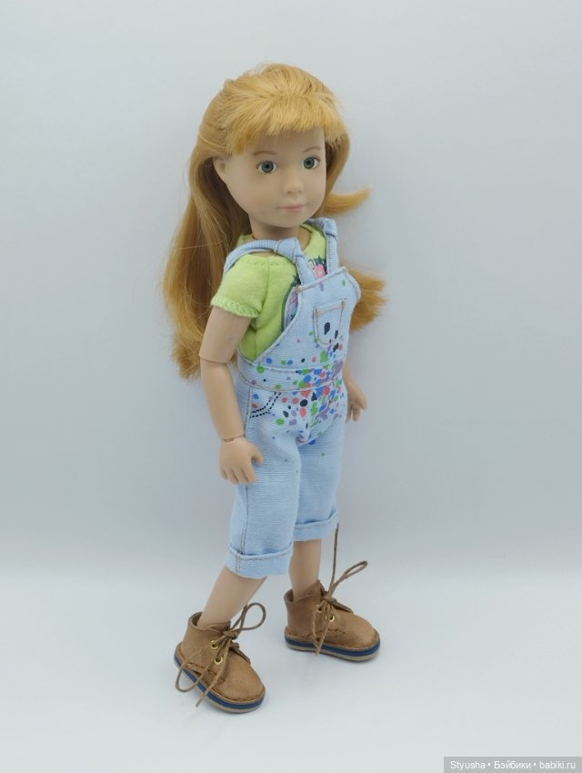 Kruselings ботинки для кукол Крузелингс бежевого цвета (фото 7)