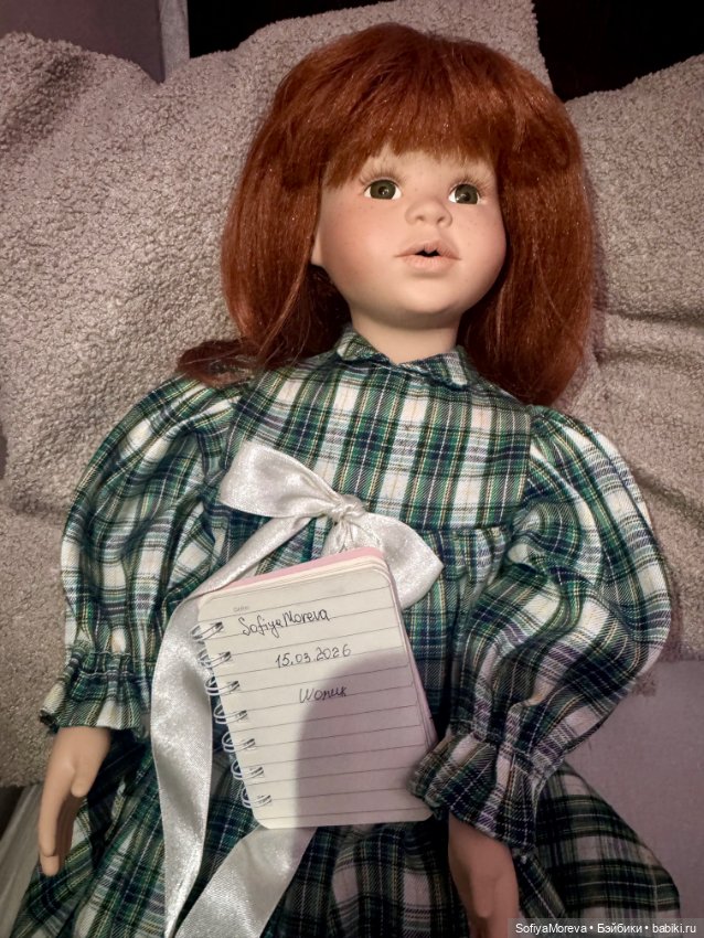 Фарфоровая рыжуля — Коллекционные куклы (фото 2)