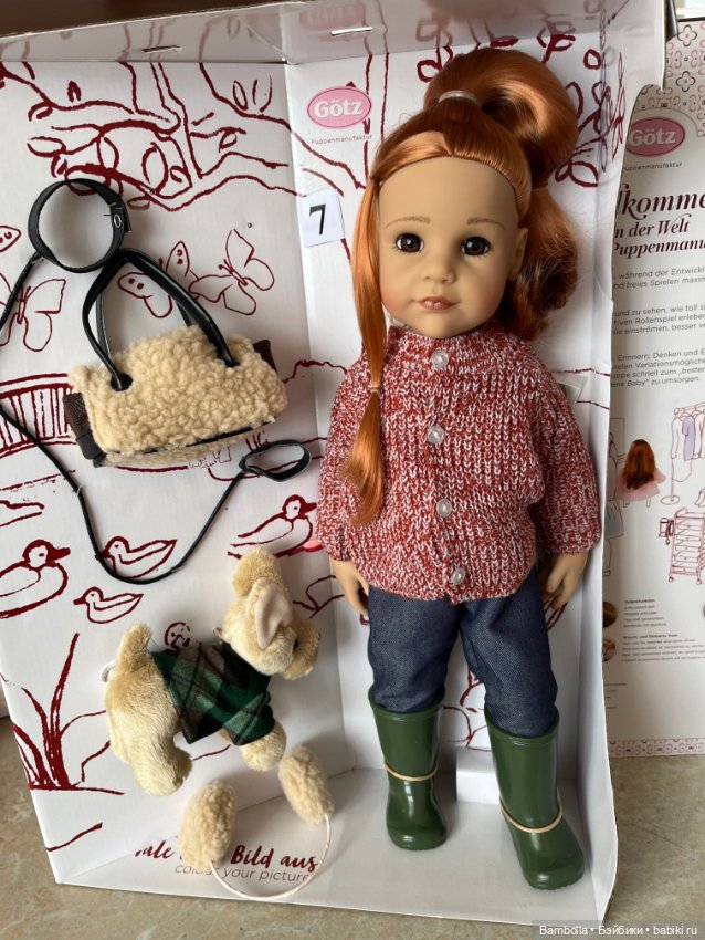 Куколка Ханна с собачкой фирмы Готц Gotz #7 (фото 9)