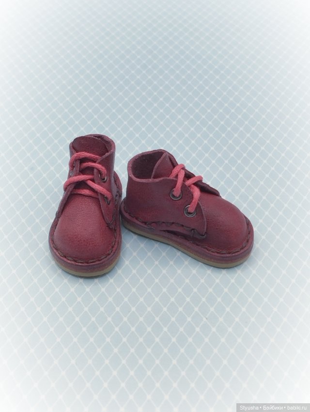 Kruselings ботинки для кукол Крузелингс бордового цвета (фото 2)