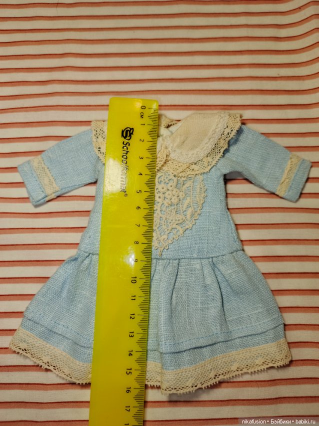 Платье на антикварную или винтажную куклу рост 22-24 см (фото 8)
