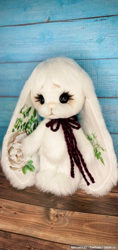 Зайка Белая Роза 💕 — Авторские игрушки (фото 8)