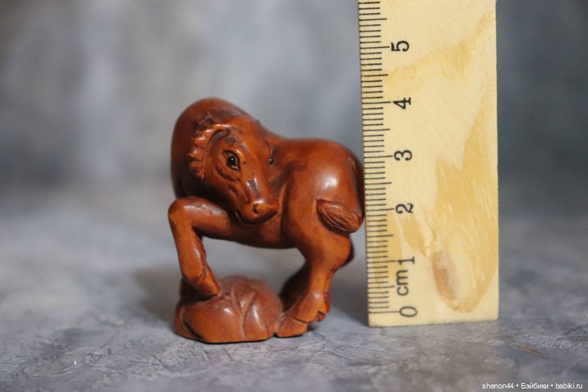 Нэцкэ "Бычок" — Статуэтки (фото 6)