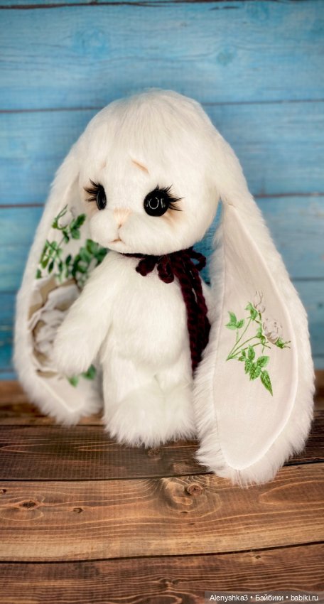 Зайка Белая Роза 💕 — Авторские игрушки (фото 3)
