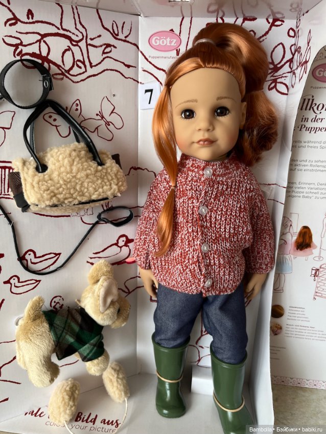 Куколка Ханна с собачкой фирмы Готц Gotz #7 (фото 10)