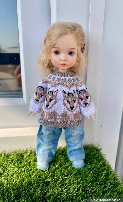 Жаккардовый свитер для Монст