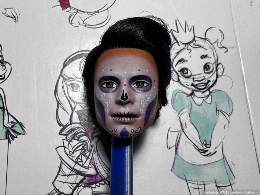 Голова Кена Диа де Муэртос 2022 год (фото 5)