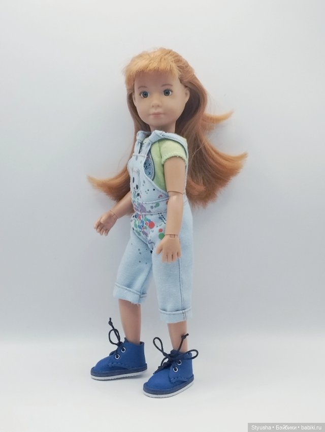 Kruselings ботинки для кукол Крузелингс ярко-синего цвета (фото 8)