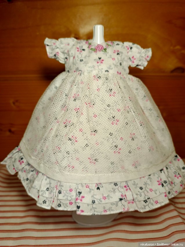 Платье на антикварную или винтажную куклу рост 20-22 см (фото 2)