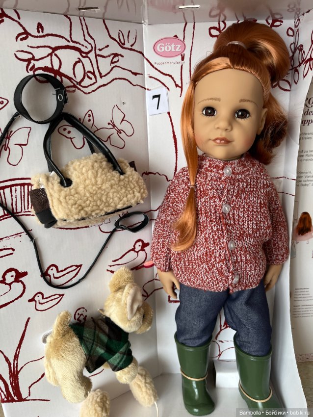 Куколка Ханна с собачкой фирмы Готц Gotz #7 (фото 8)