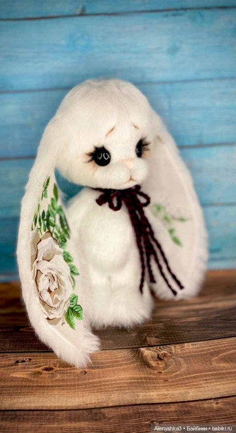 Зайка Белая Роза 💕 — Авторские игрушки (фото 4)