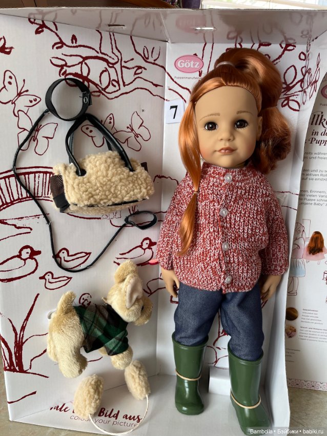 Куколка Ханна с собачкой фирмы Готц Gotz #7