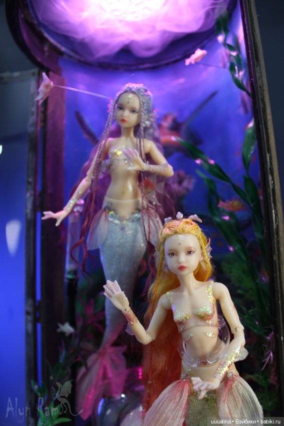 ООАК моего авторства. Русалочки в аквариуме (фото 7)