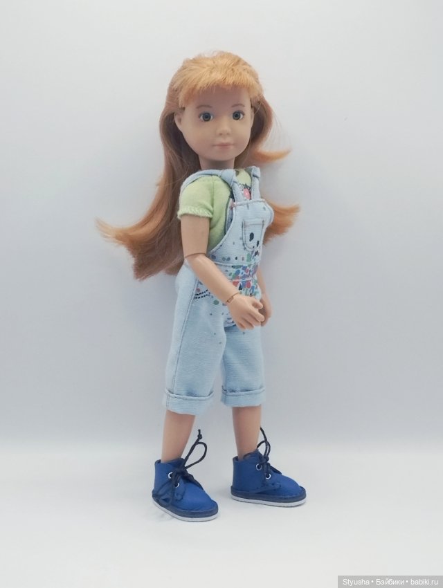 Kruselings ботинки для кукол Крузелингс ярко-синего цвета (фото 7)