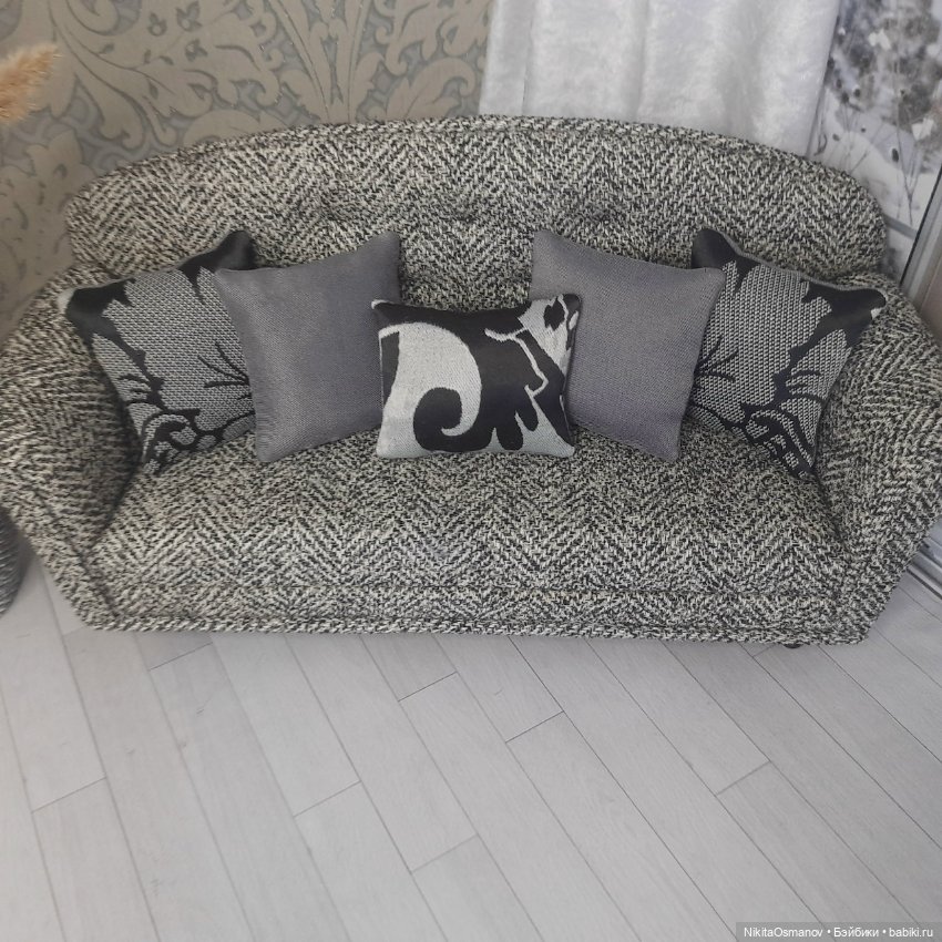 Мебель диван и кресла для кукол Paola Blythe integrity poppy mizi momoko barbie 1:6 (фото 2)