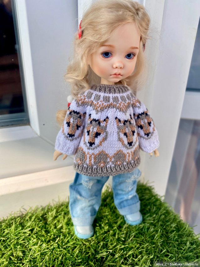 Жаккардовый свитер для Монст (фото 3)