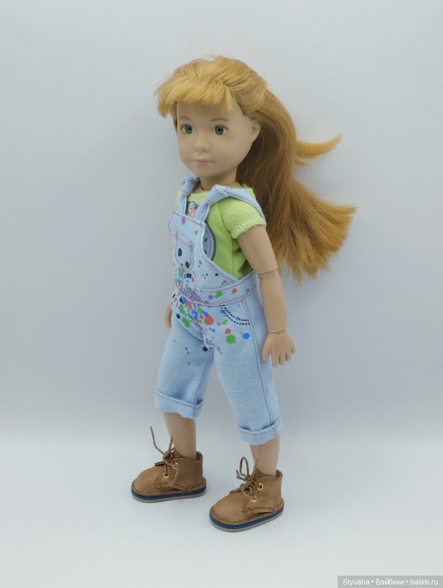 Kruselings ботинки для кукол Крузелингс бежевого цвета (фото 8)