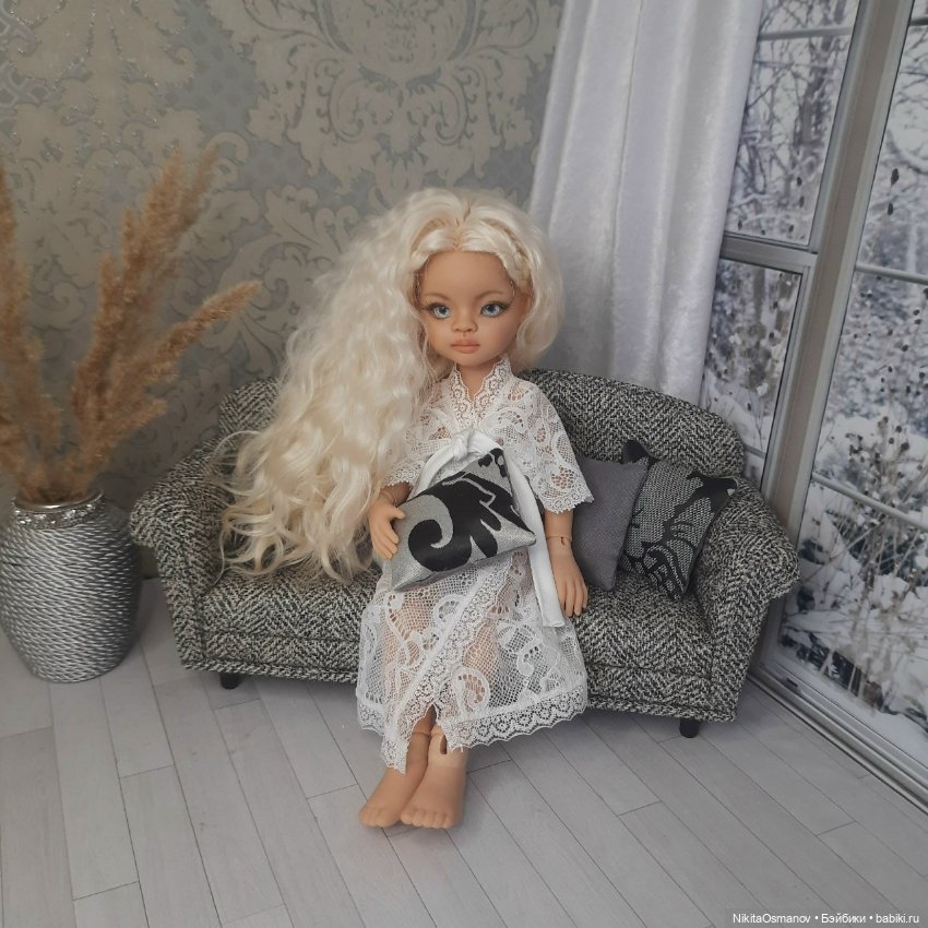 Мебель диван и кресла для кукол Paola Blythe integrity poppy mizi momoko barbie 1:6 (фото 5)