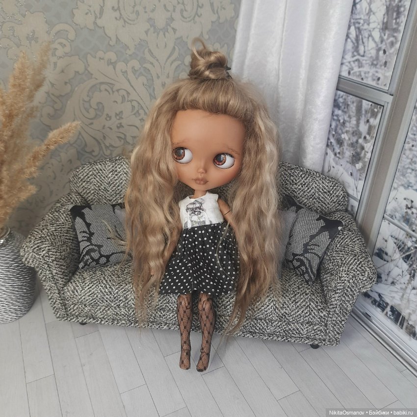 Мебель диван и кресла для кукол Paola Blythe integrity poppy mizi momoko barbie 1:6 (фото 7)