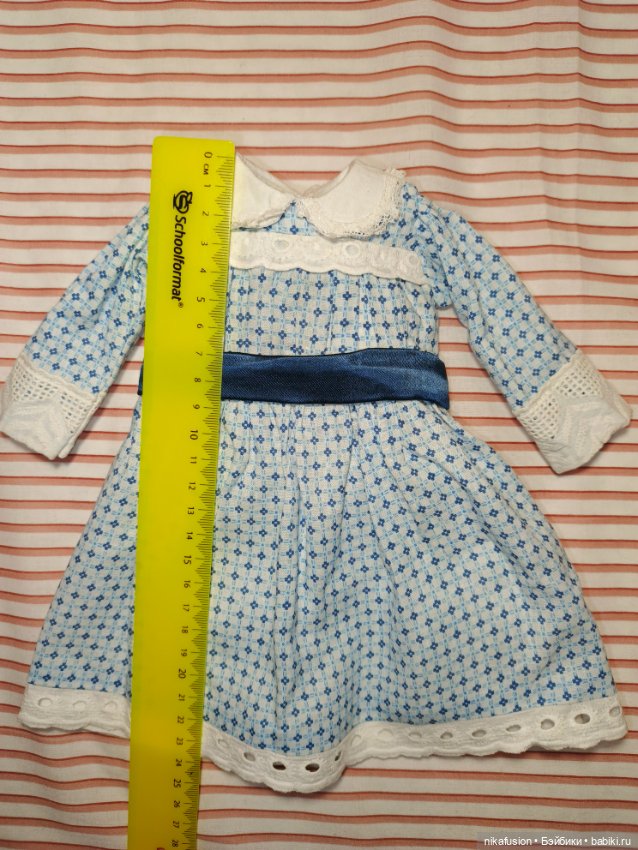 Платье на антикварную или винтажную куклу рост 40 см (фото 5)