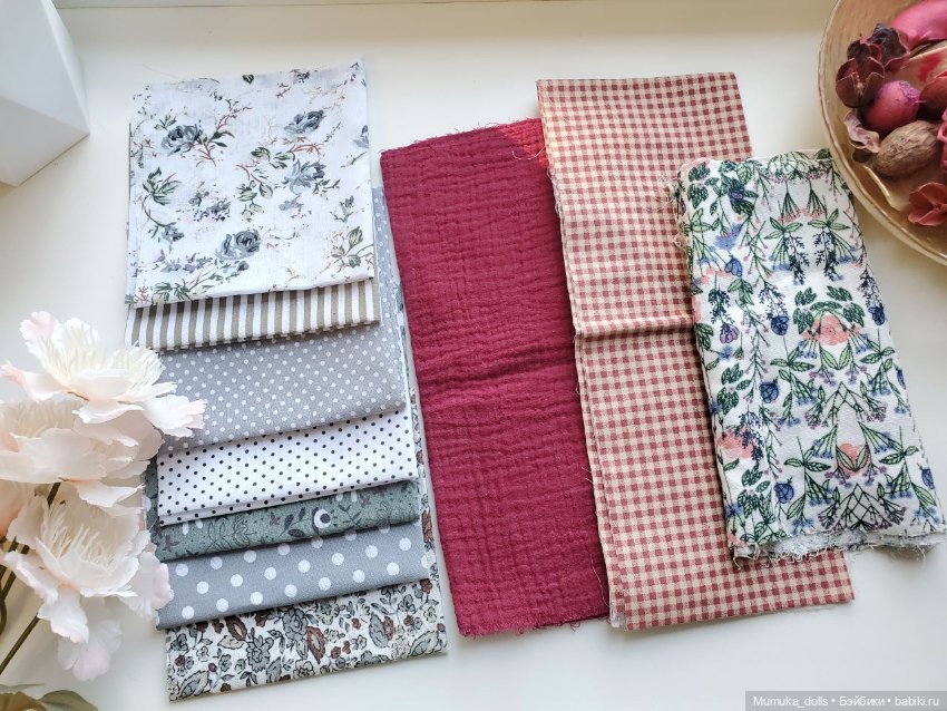 Ткани хлопок и муслин лот