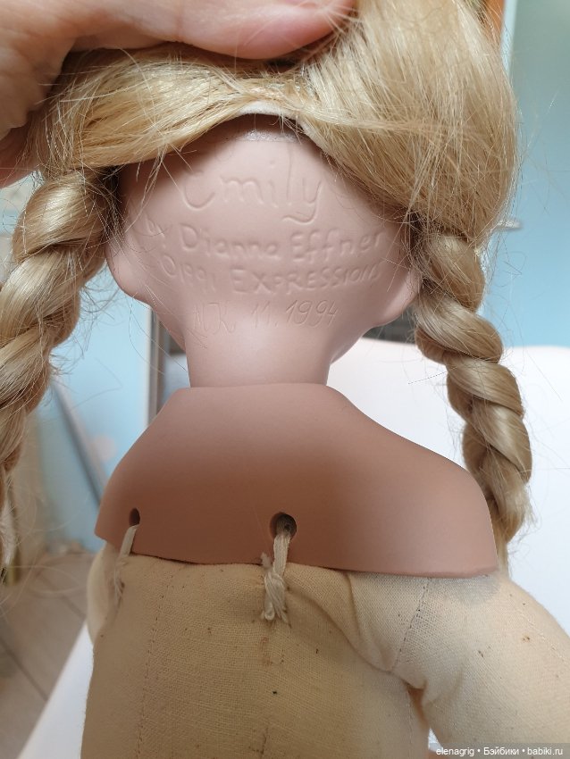 Фарфоровая кукла с молдом Дианы Эффнер (фото 3)