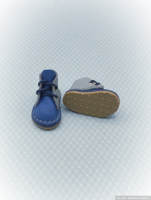 Kruselings ботинки для кукол Крузелингс сине-серого цвета (фото 5)