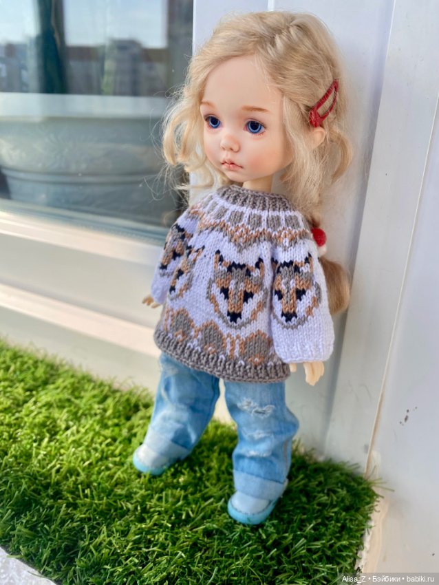 Жаккардовый свитер для Монст (фото 2)