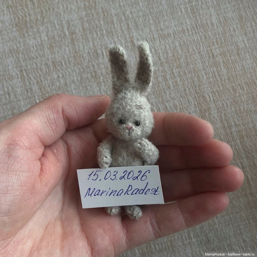 Зайчик в штанишках — Авторские игрушки (фото 8)