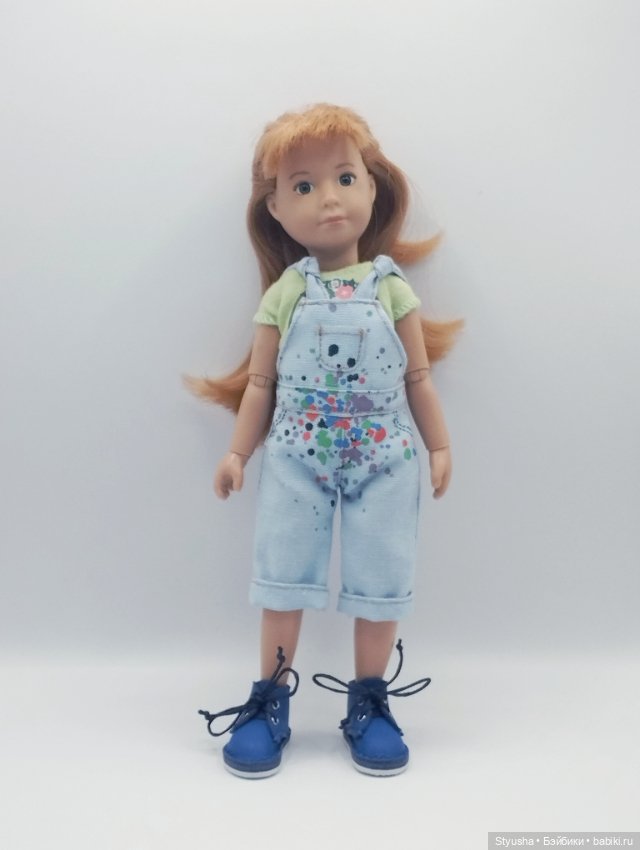 Kruselings ботинки для кукол Крузелингс ярко-синего цвета (фото 6)