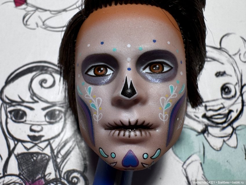 Голова Кена Диа де Муэртос 2022 год (фото 2)