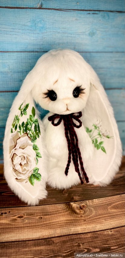 Зайка Белая Роза 💕 — Авторские игрушки (фото 5)