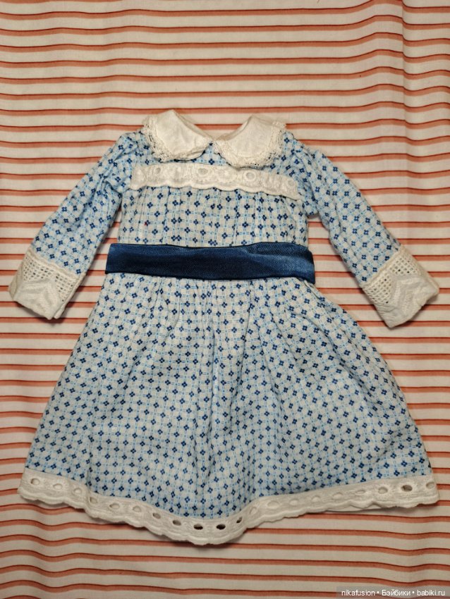 Платье на антикварную или винтажную куклу рост 40 см (фото 3)