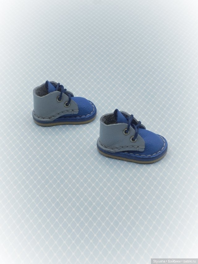 Kruselings ботинки для кукол Крузелингс сине-серого цвета (фото 4)