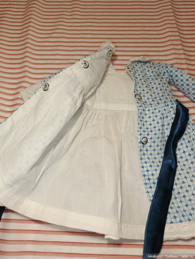 Платье на антикварную или винтажную куклу рост 40 см (фото 6)