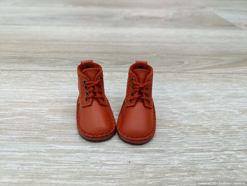 Ботинки для кукол руби ред 31 см. (4,7 х 2,0 см)