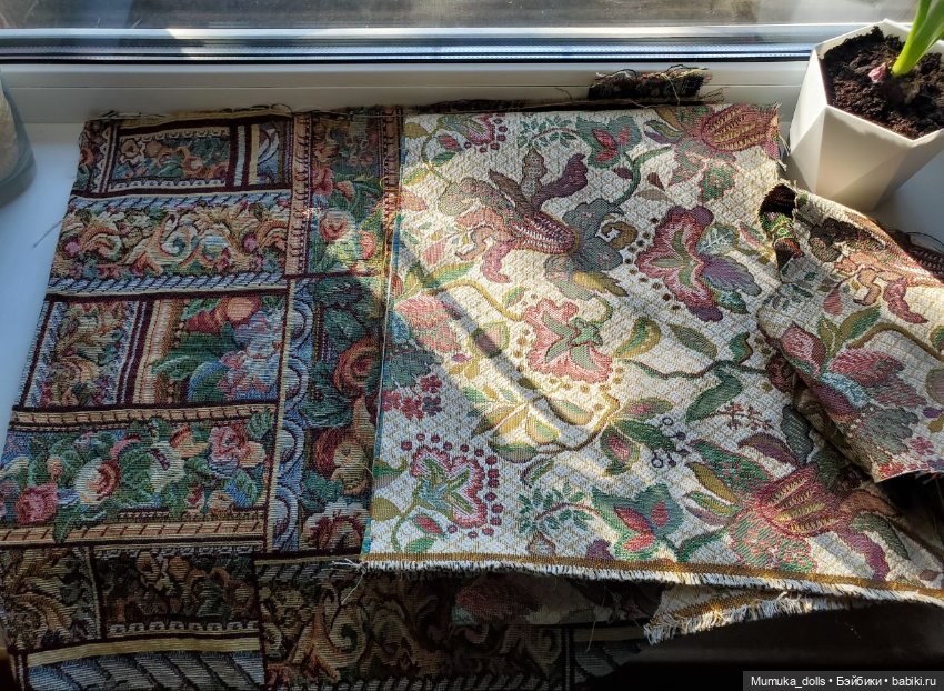 Ткань гобелен 2 вида лотом