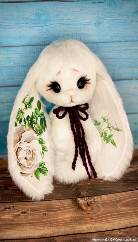 Зайка Белая Роза 💕 — Авторские игрушки (фото 7)