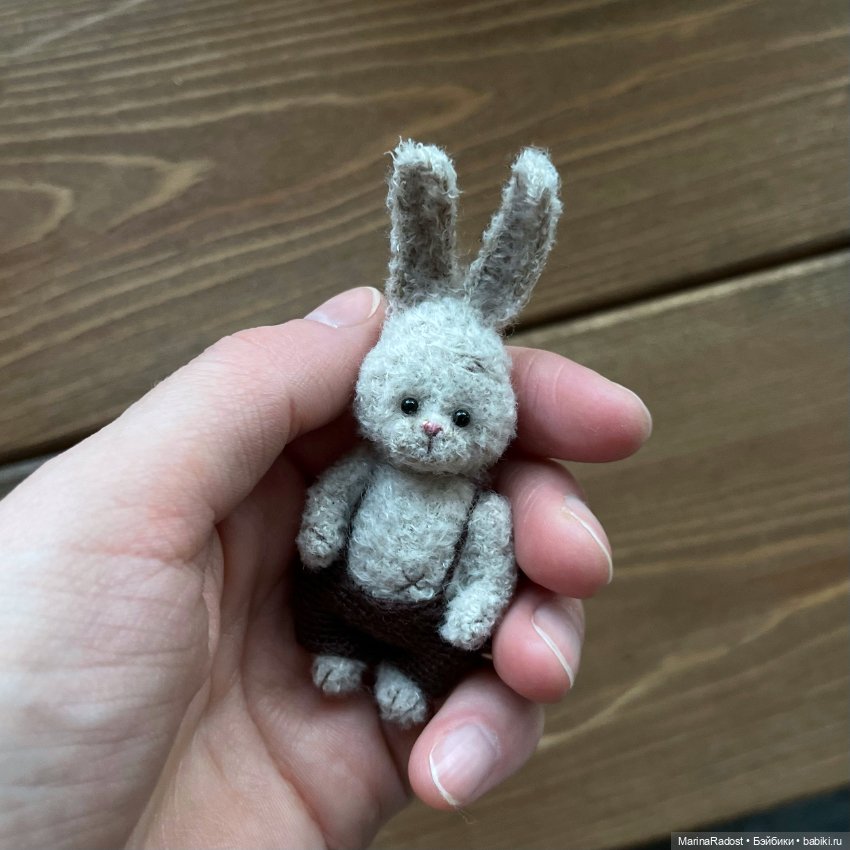 Зайчик в штанишках — Авторские игрушки (фото 5)