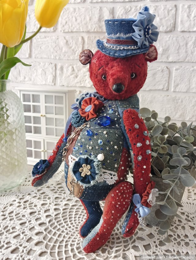 Мишка Тедди Аксель — Авторские игрушки (фото 5)